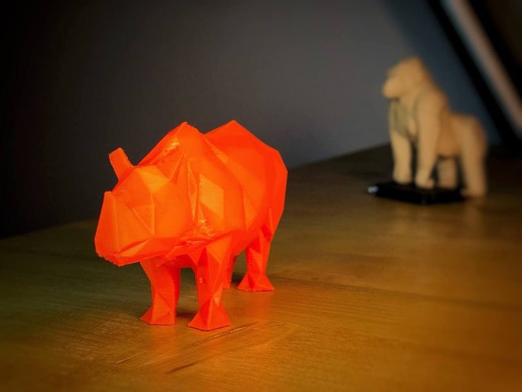 Miniatura 3 do modelo 3D LOW POLY RHINO