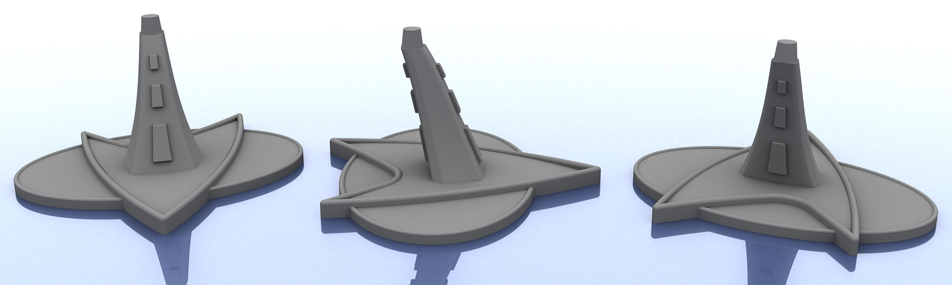 Micro Machines - Star Trek Stands - Federation