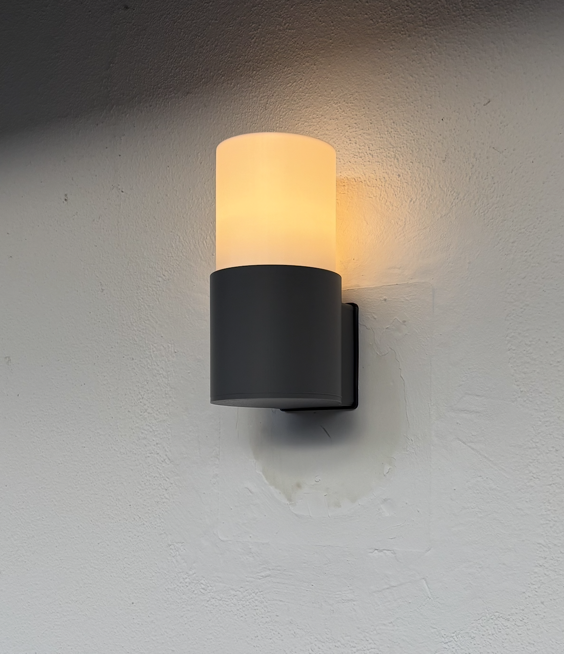 Modular balcony wall lamp with E27 socket