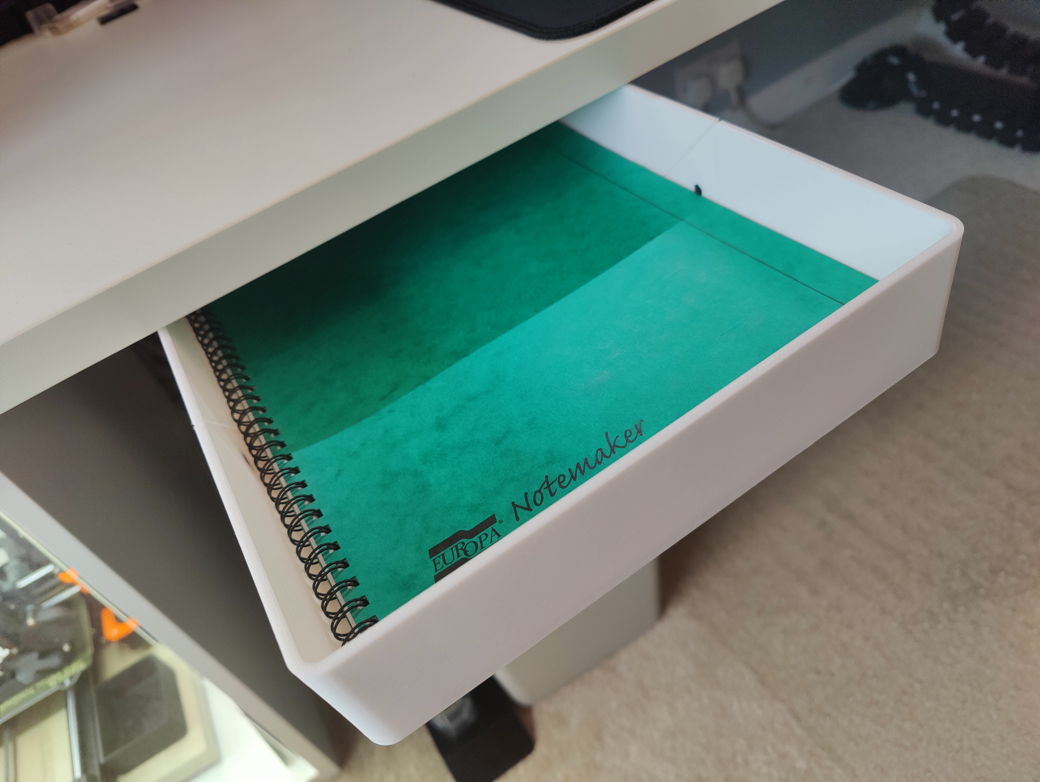 A4 Sized Large Under Desk Drawer