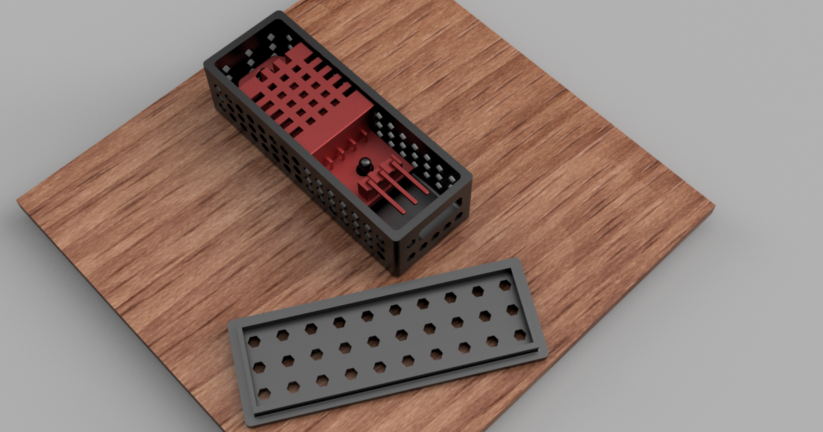 Temperature sensor dht22 case by davidk download free stl model