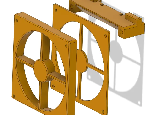 Cooling Fan mount for Cocoa Press printer