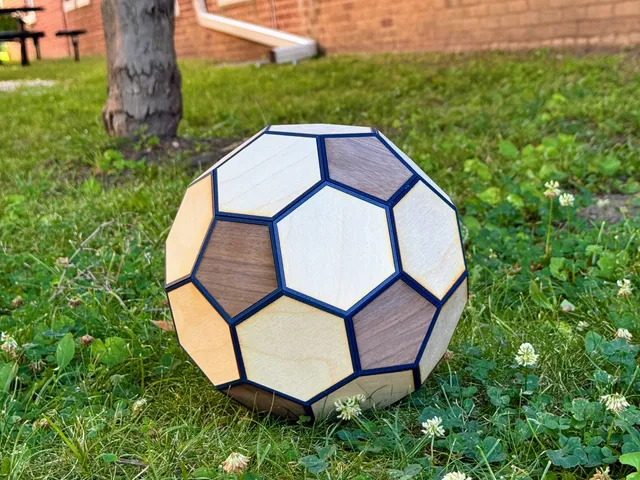 Soccer Ball - 3D Printed and Laser Cut
