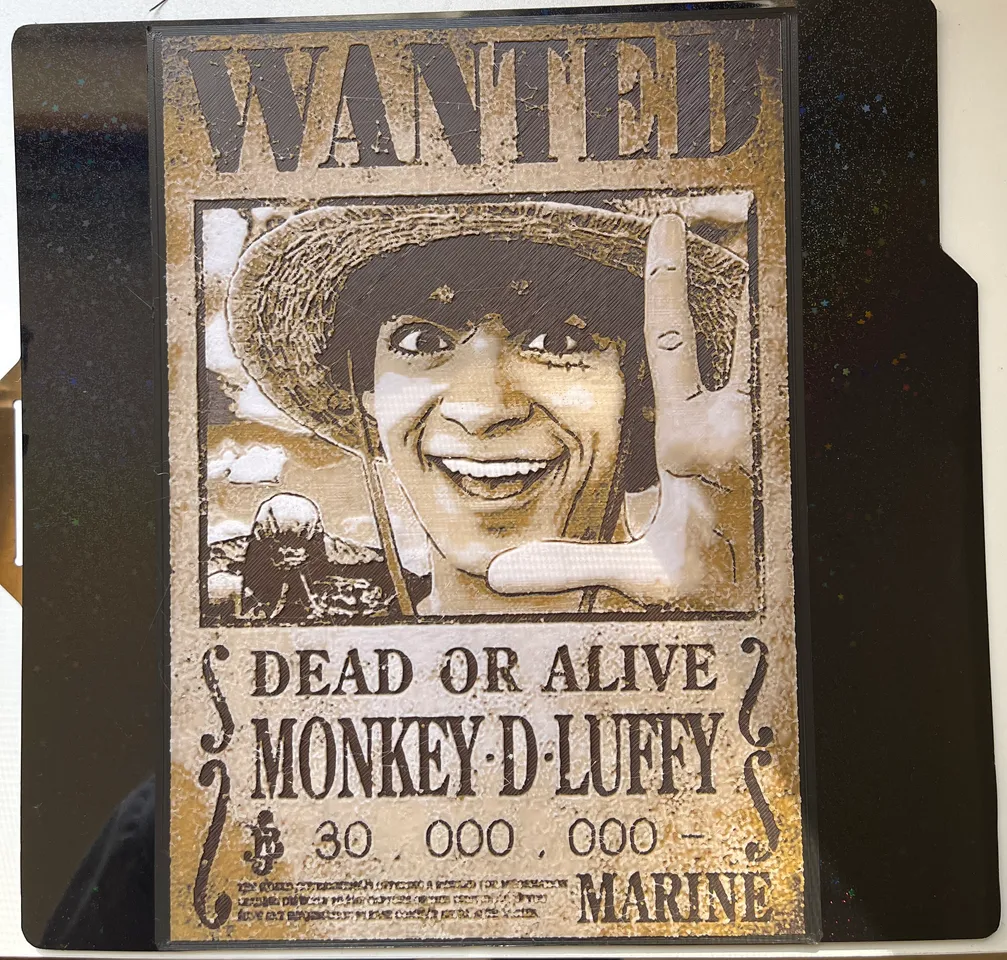 One Piece Monkey D Luffy Wanted Poster