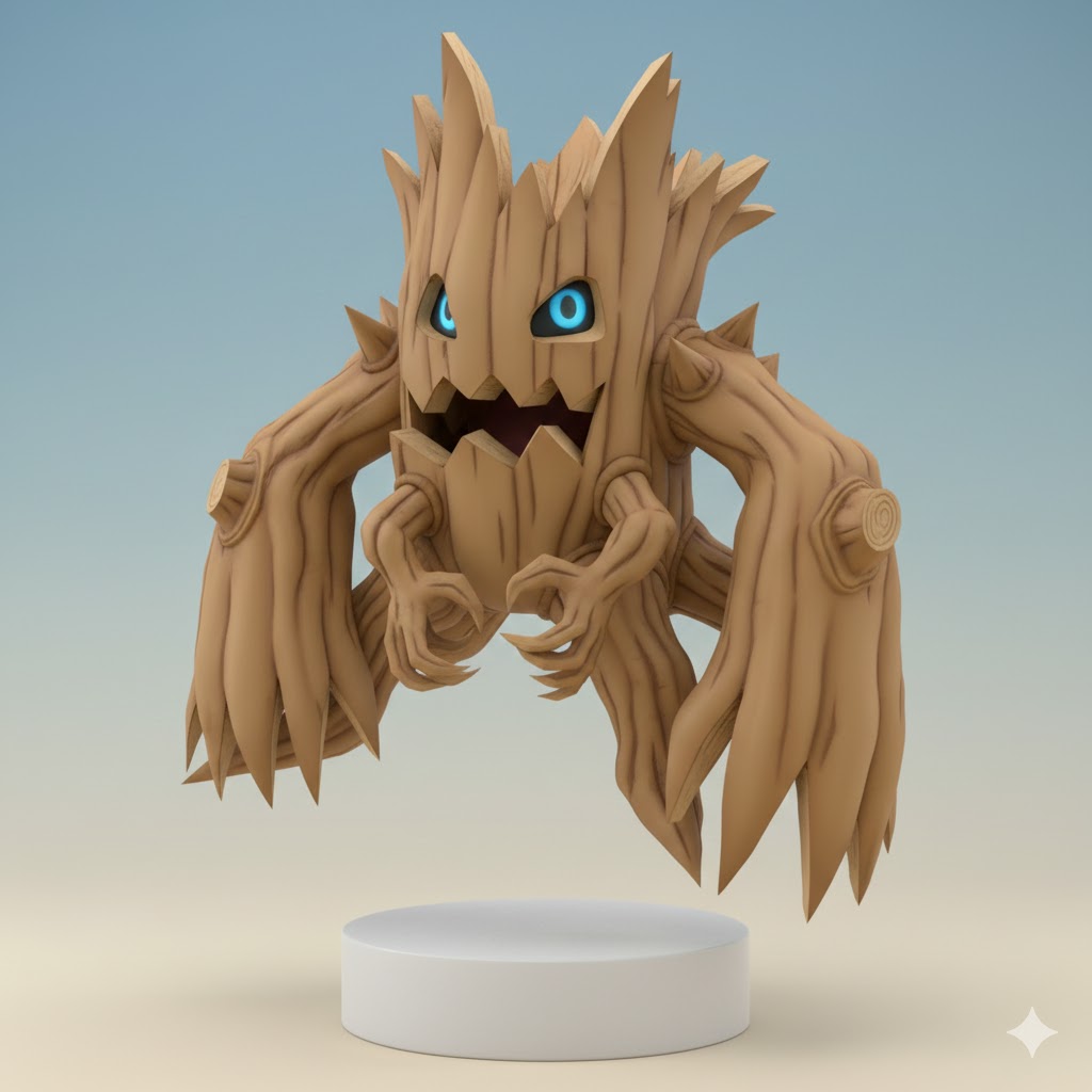 Woodmon Digimon Creature Model
