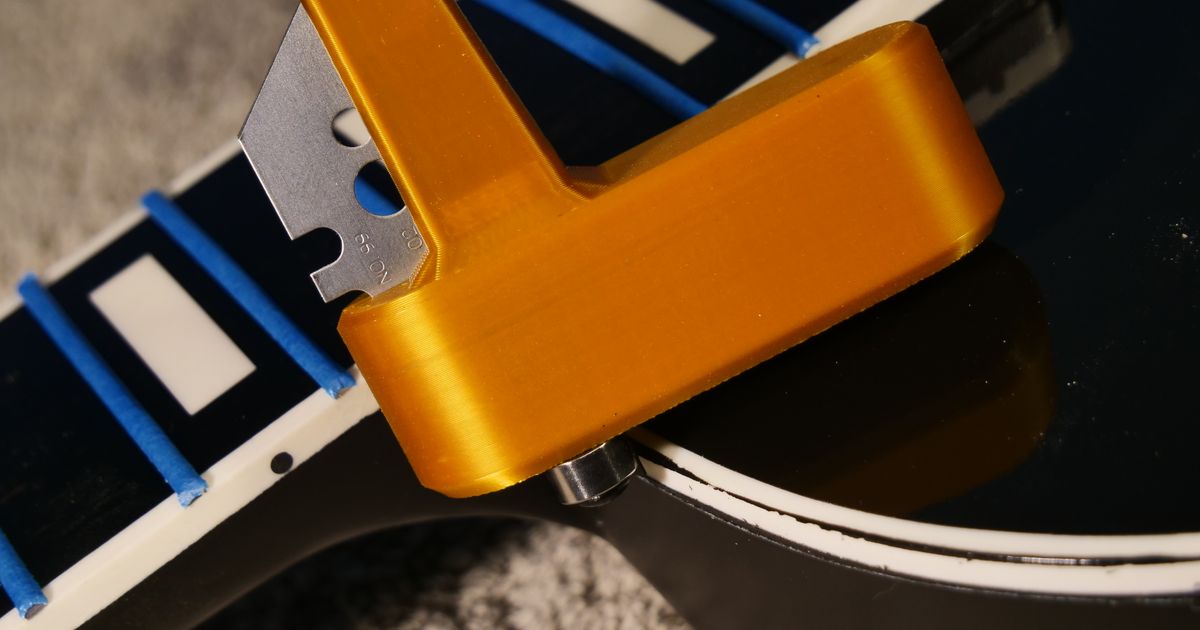 Guitar binding scraper Side by Korez guitars Download free STL