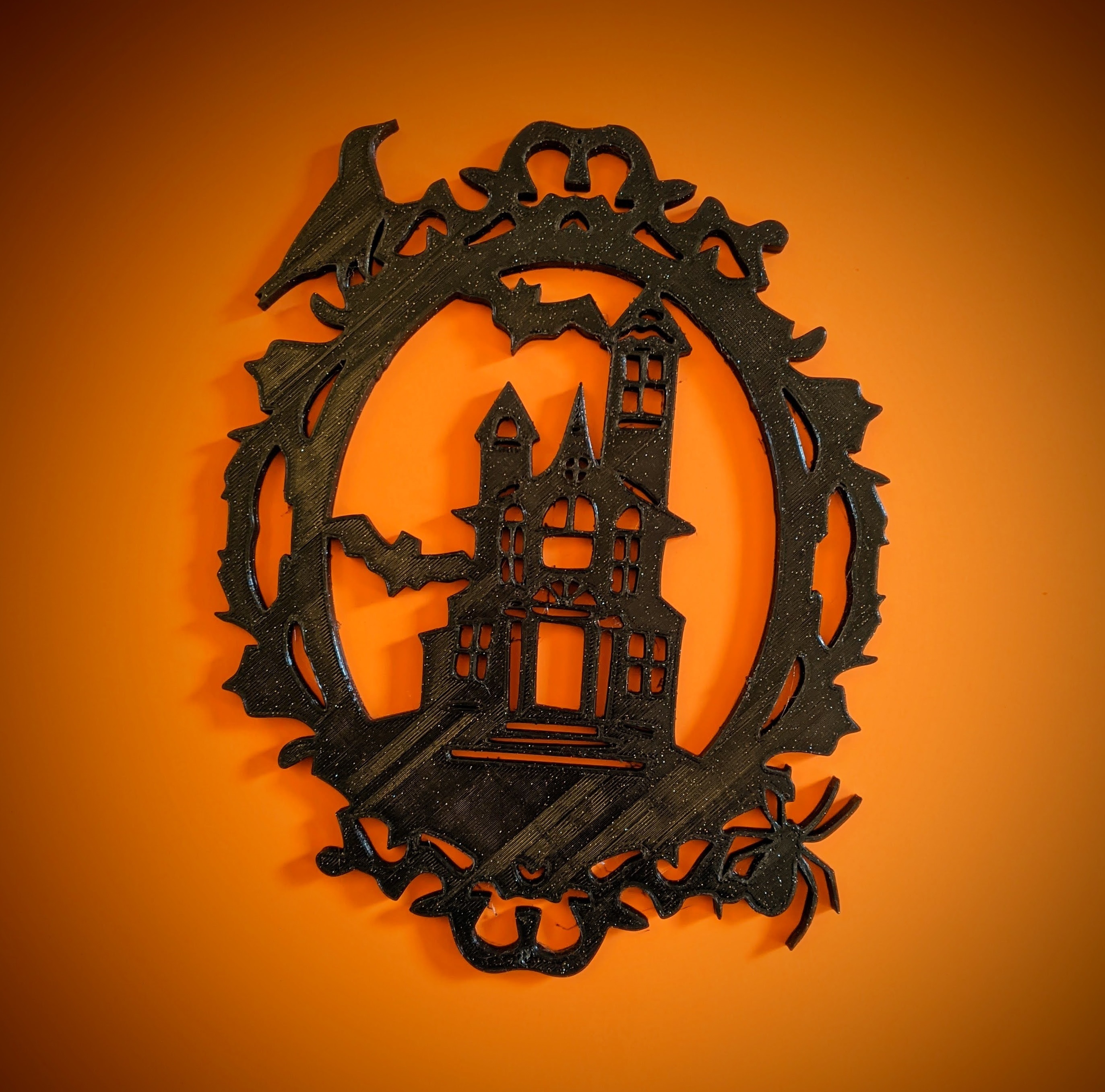 Haunted House Wreath