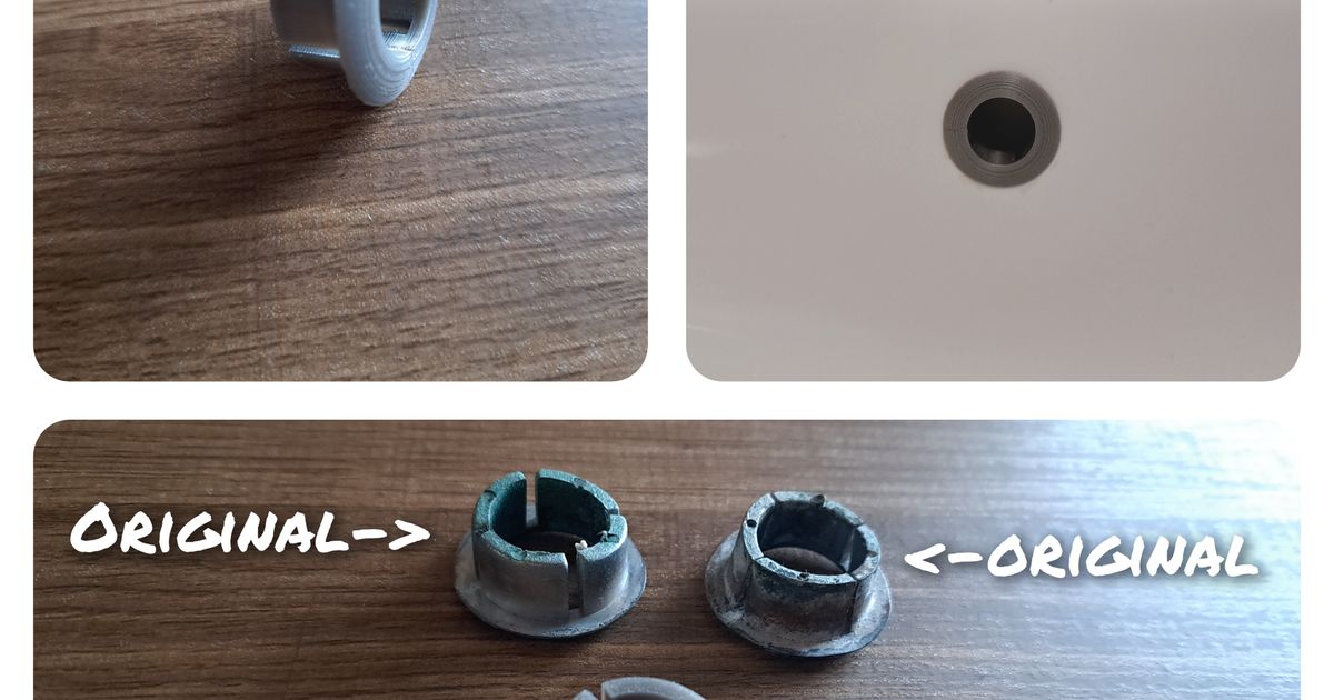 Bathroom Sink Overflow Ring by pauk Download free STL model