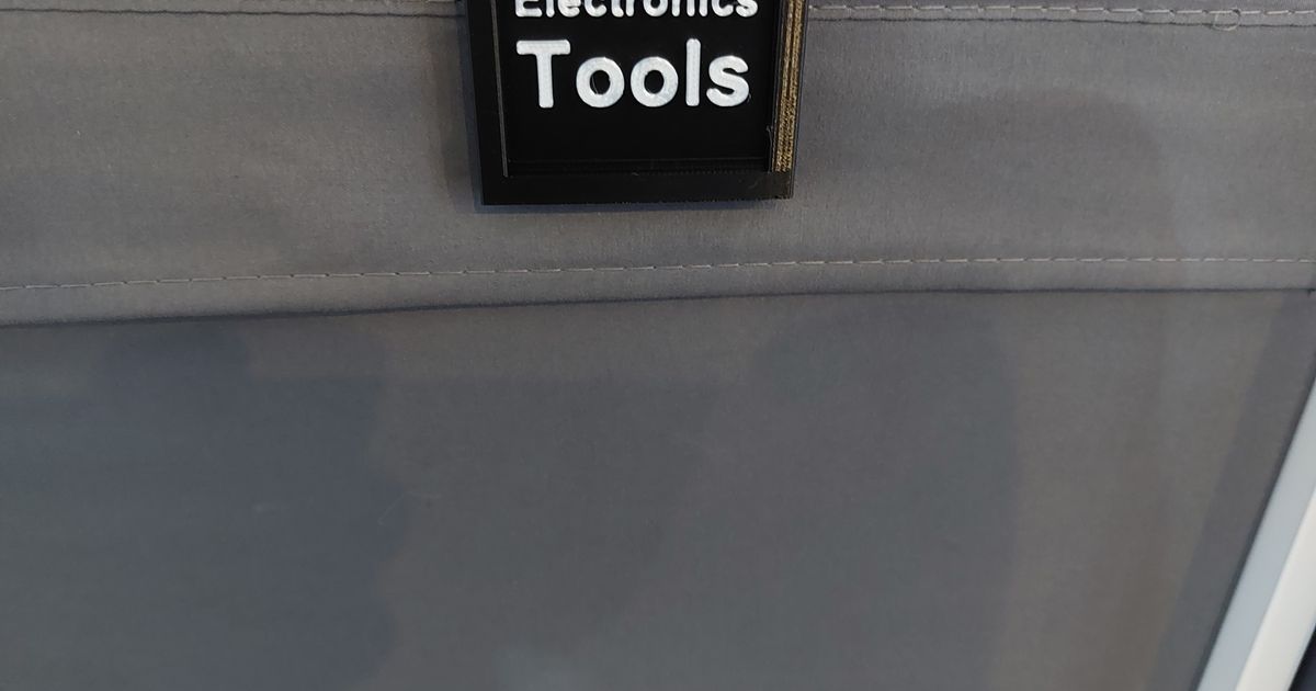 Kallax/Dröna swappable box label by Kiytan Download free STL model