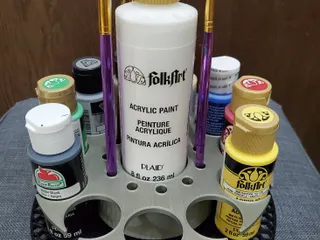 Miniature holder for painting (with variable platforms) by Kaashul, Download free STL model