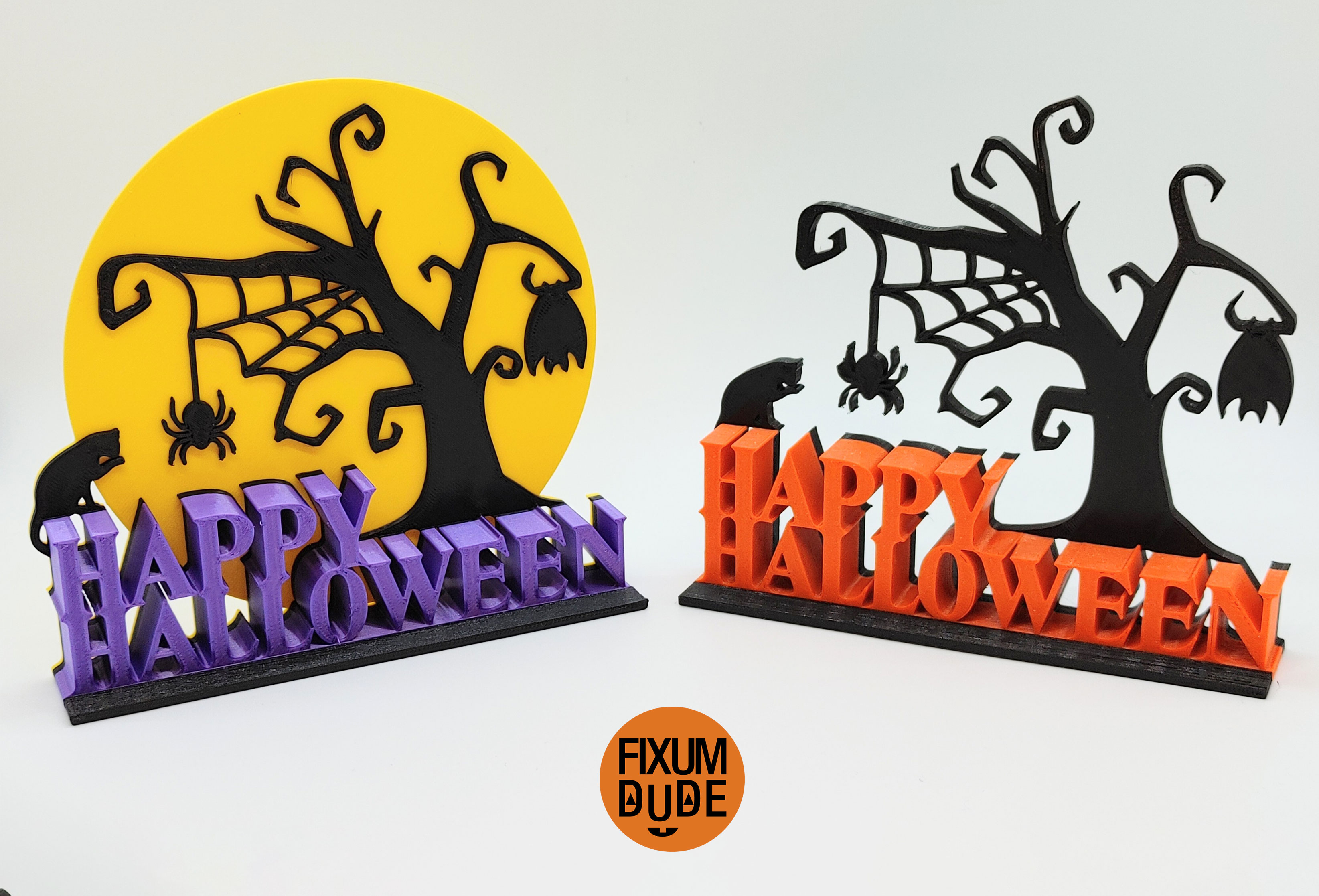 Happy Halloween Table Top Decoration By Fixumdude Download Free STL Happy Halloween Table Top Decoration By Fixumdude Download Free STL
