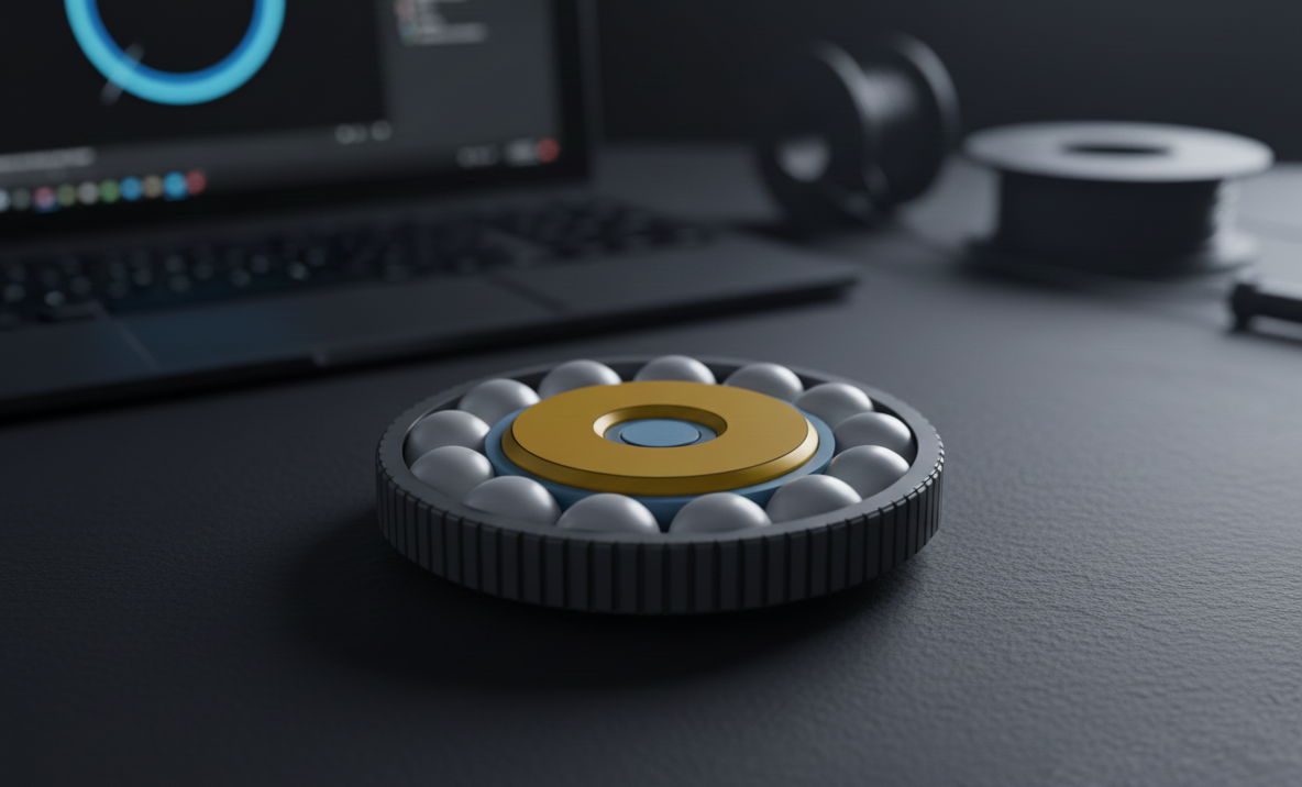 Ball-Bearing Fidget Spinner [EASY to Print]