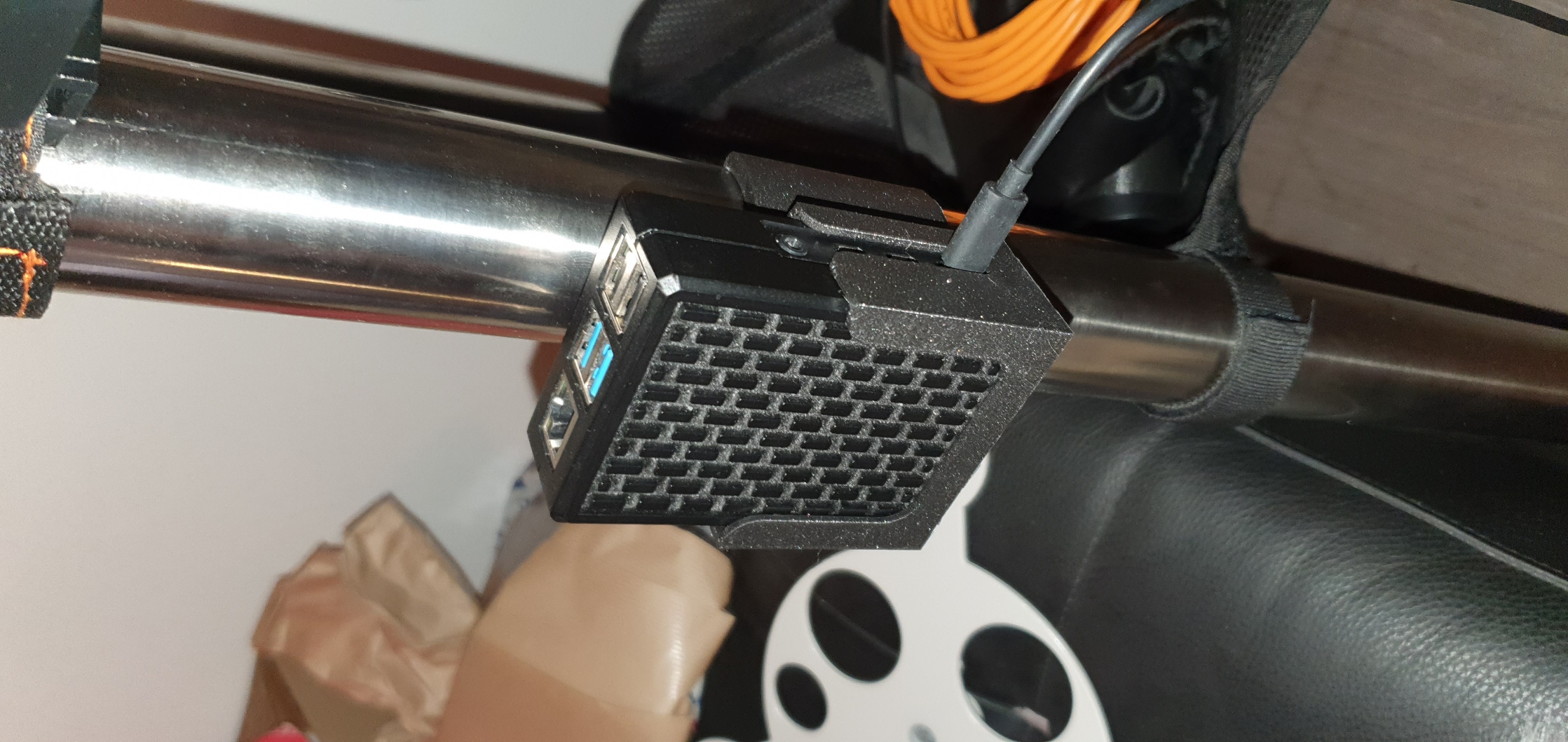 Astroberry/Stellarmate Case mount for HEQ5Pro