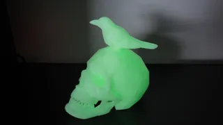 LowPoly Skull Crow