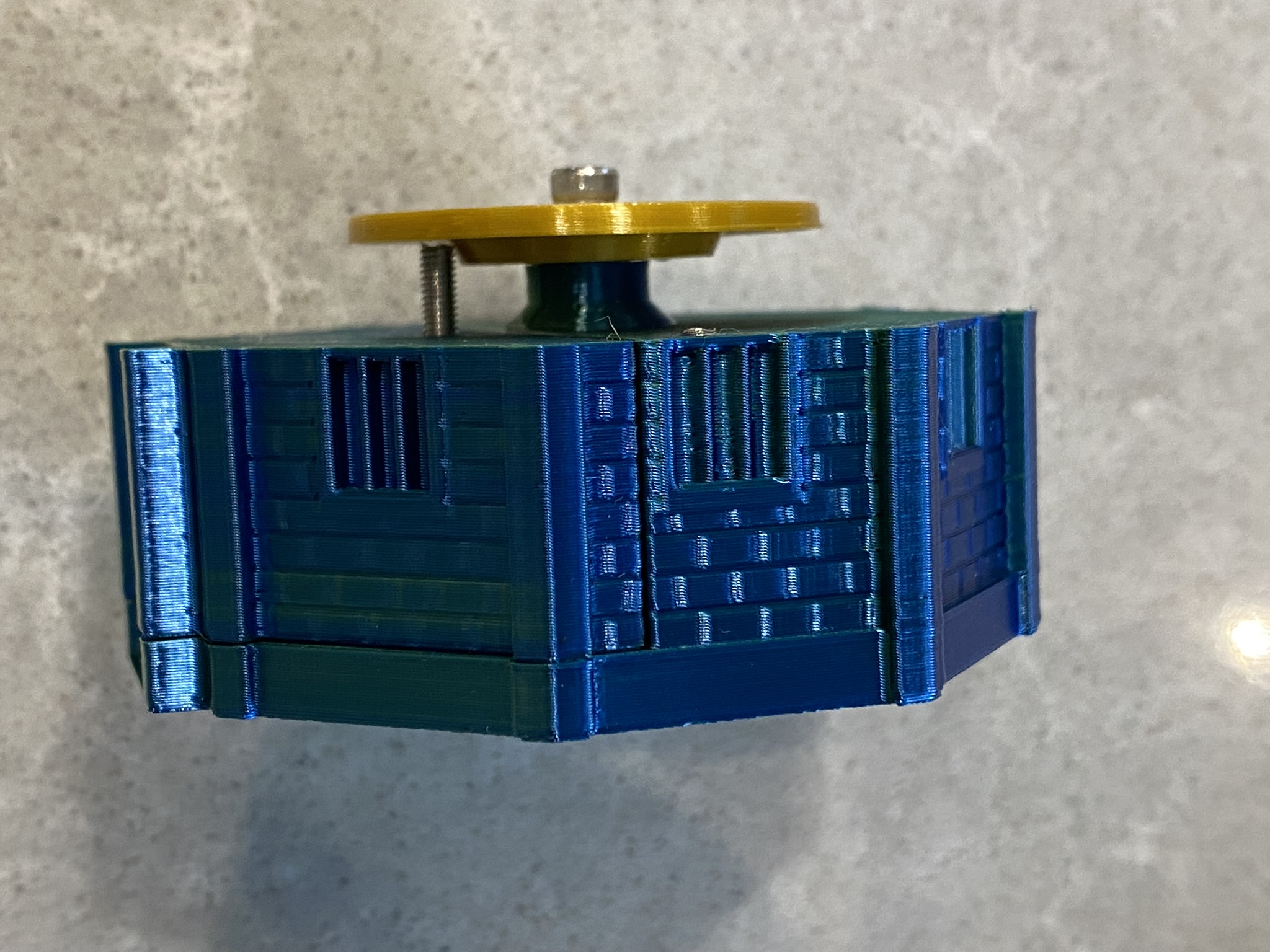 Snag-free wider washer for Dracula's Tower Puzzle Box