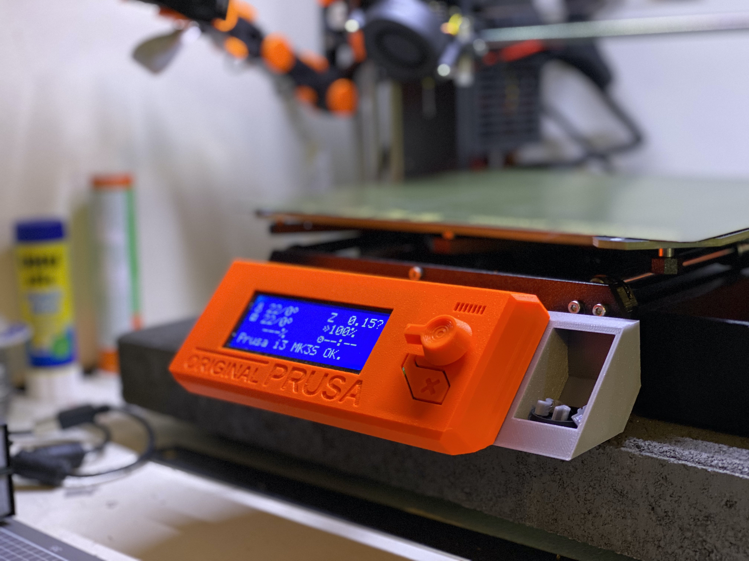 MK3S Front Screen clip-on storage compartment