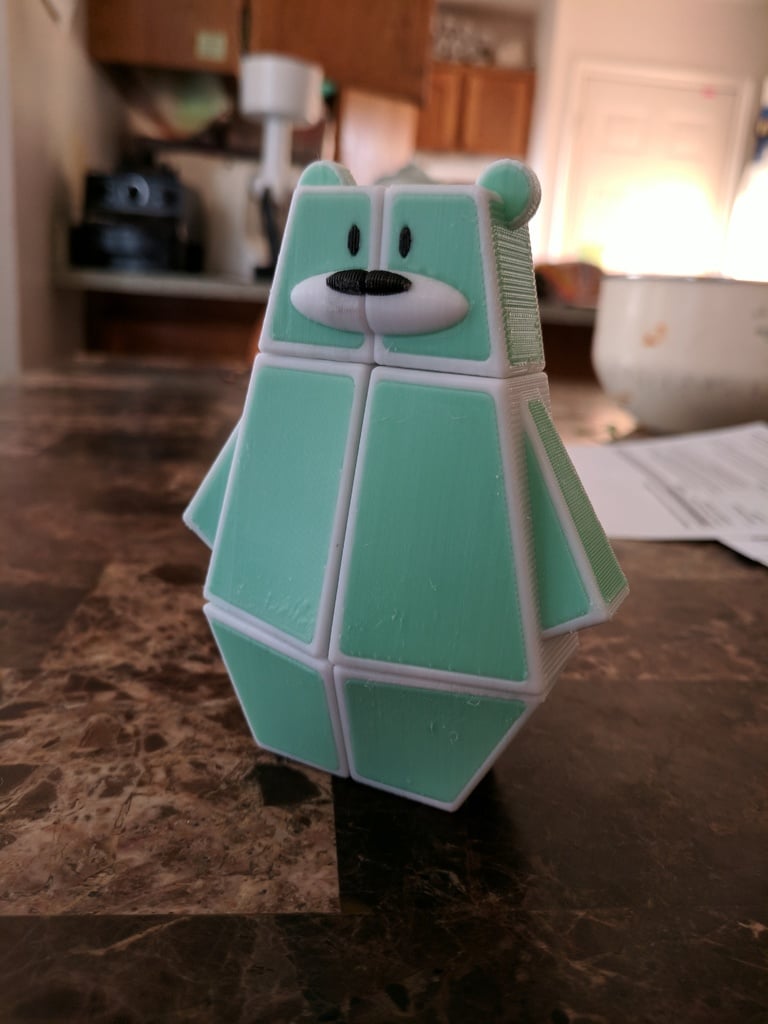 Ozo the Bear, Stickerless! (for multi-extruder printers)
