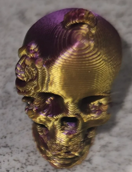 Skull with rose earring/pendant