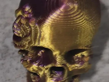 Skull with rose earring/pendant