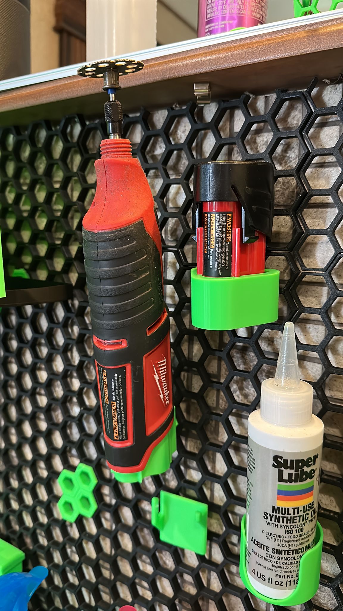 Milwaukee M12 Tool Mount for HWS Honeycomb Wall System