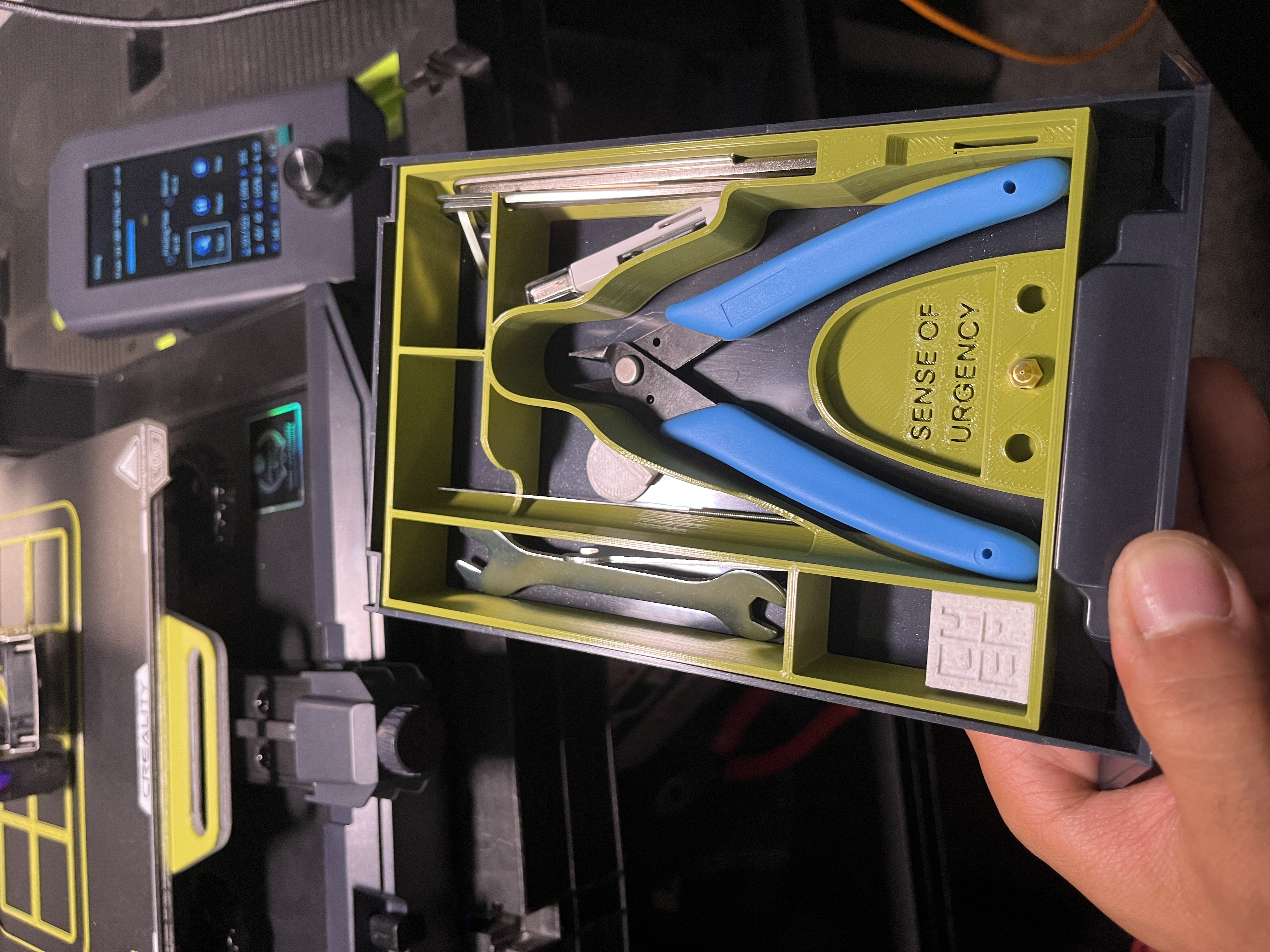Ender 3 S1 Tray Insert/Organizer v2 3D model thumbnail