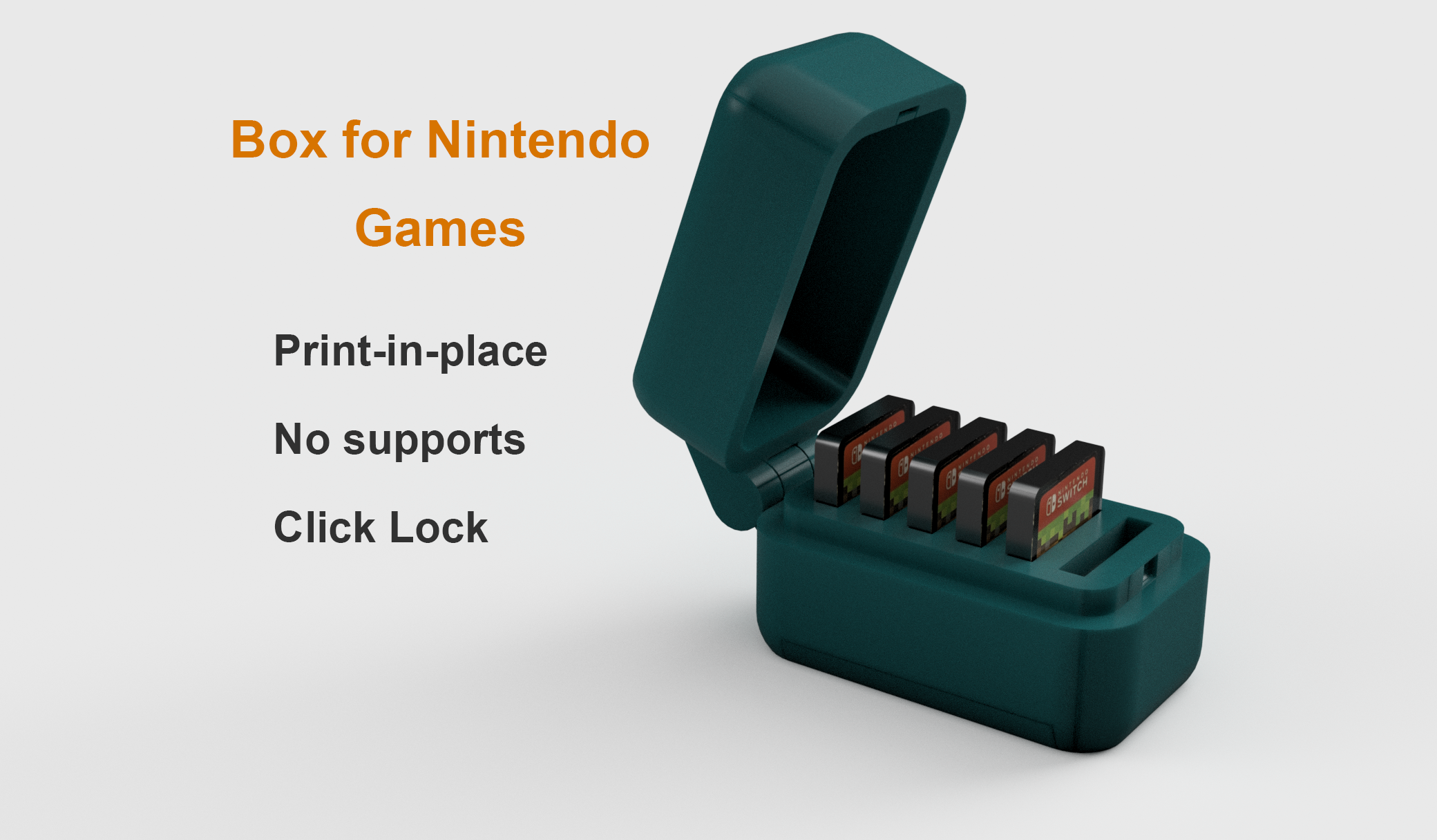 Box for nintendo games