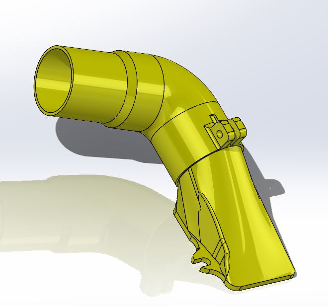 Dewalt Dw708 Miter Saw Dust Collection Fitting By Coreaxisdesigns Download Free Stl Model 