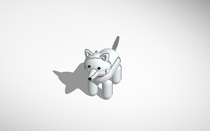 A fox(arctic)
