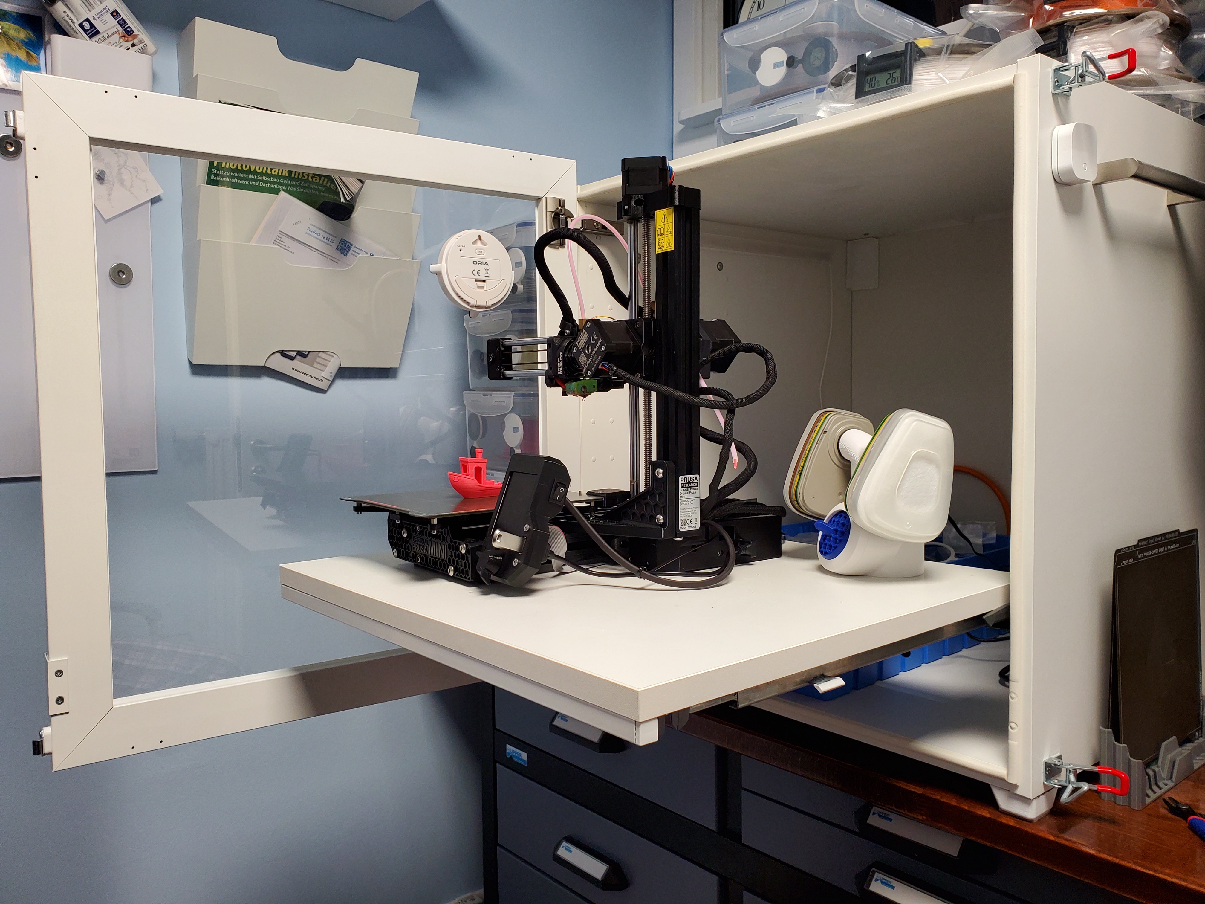 Easy Access Mini+ Enclosure with pull-out drawer (IKEA Metod Hack)
