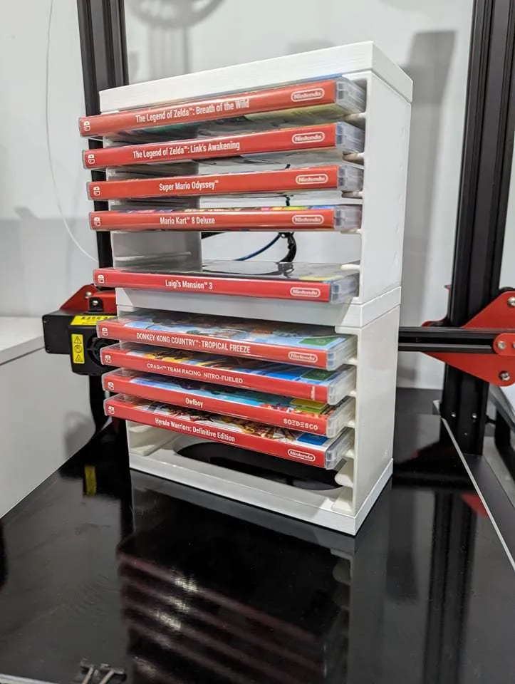 Nintendo switch best sale game case rack