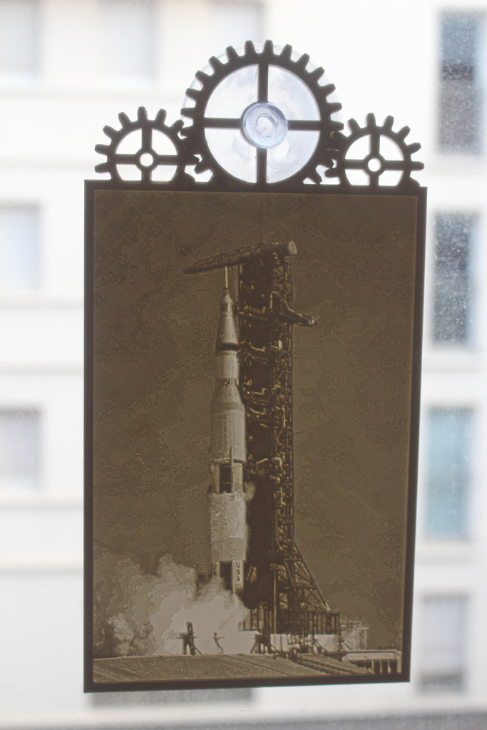 Saturn V Lithophanie