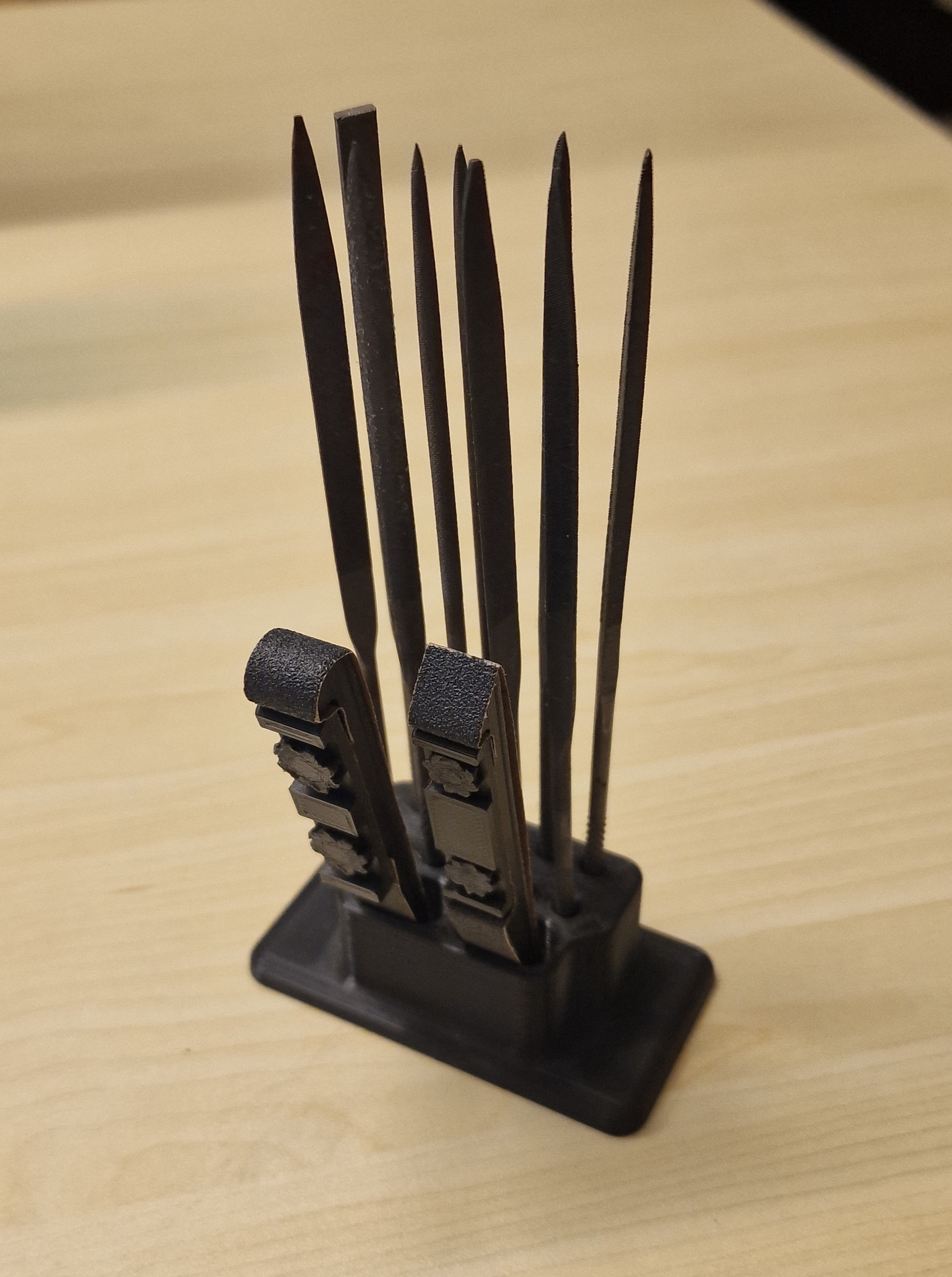 Needle file holder/desk stand by Dennis Nilsson Download free STL