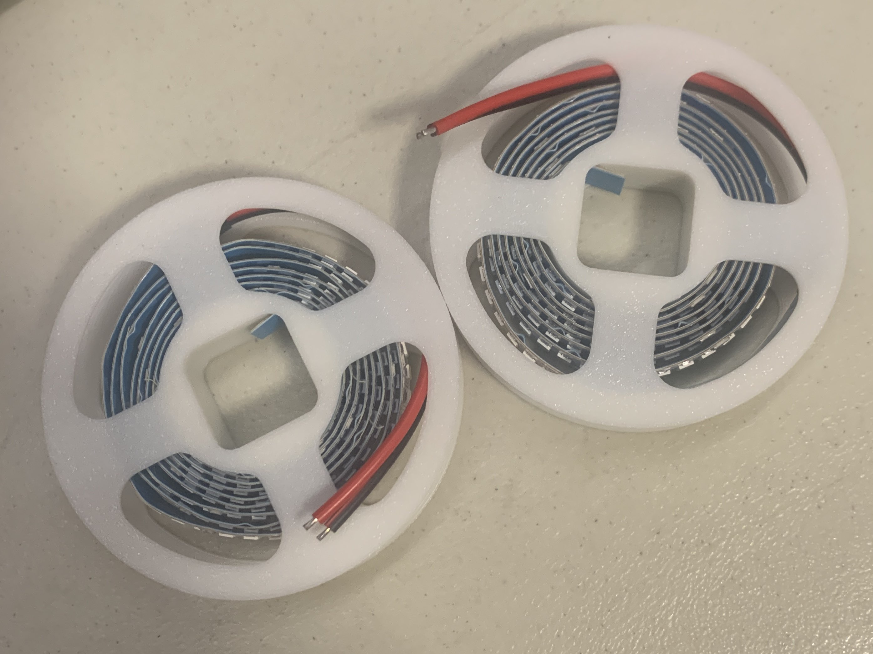 LED Strip Spool Holder with gap by TomW1605 | Download free STL model ...