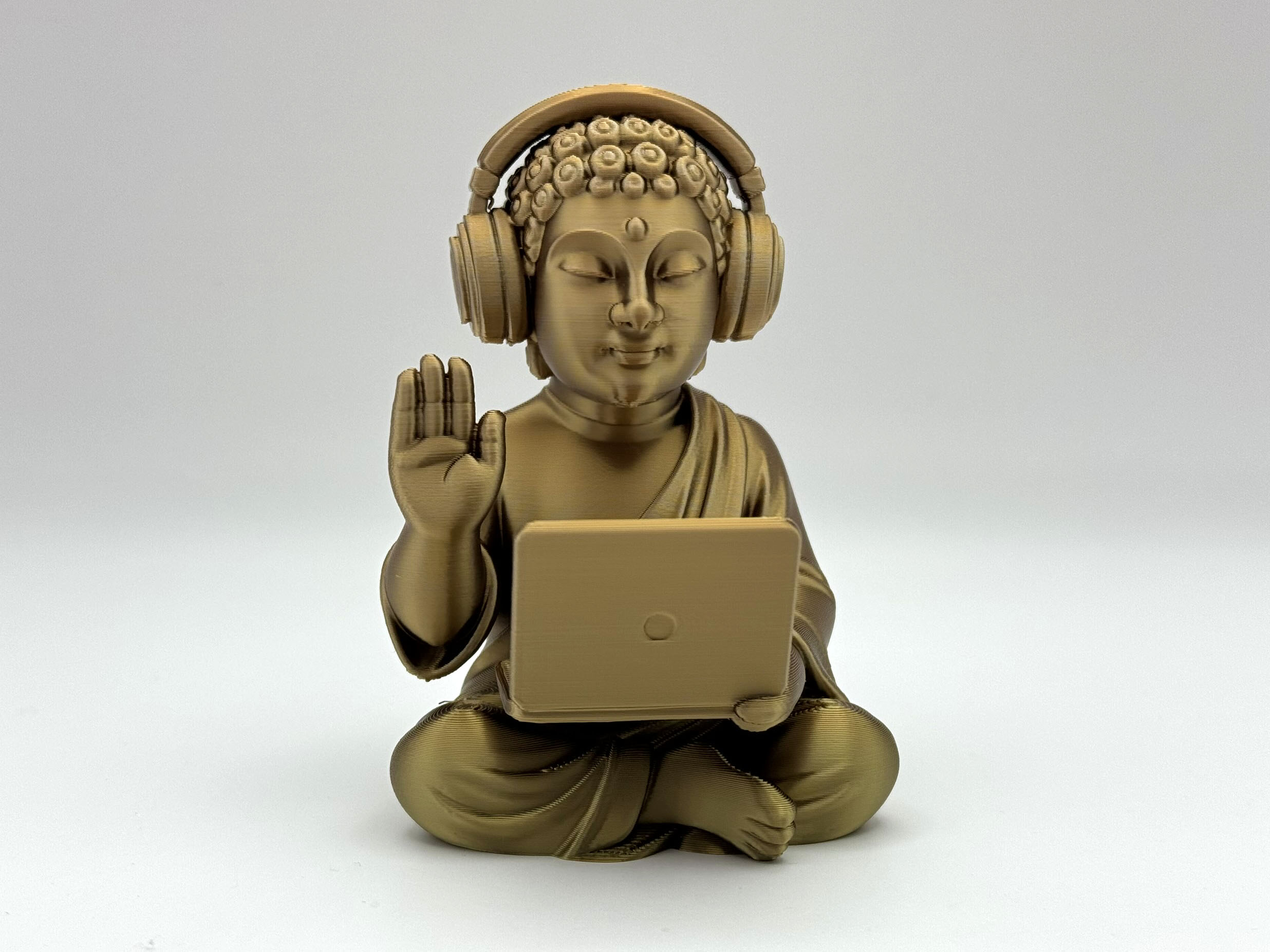 Techno Buddha Figurine