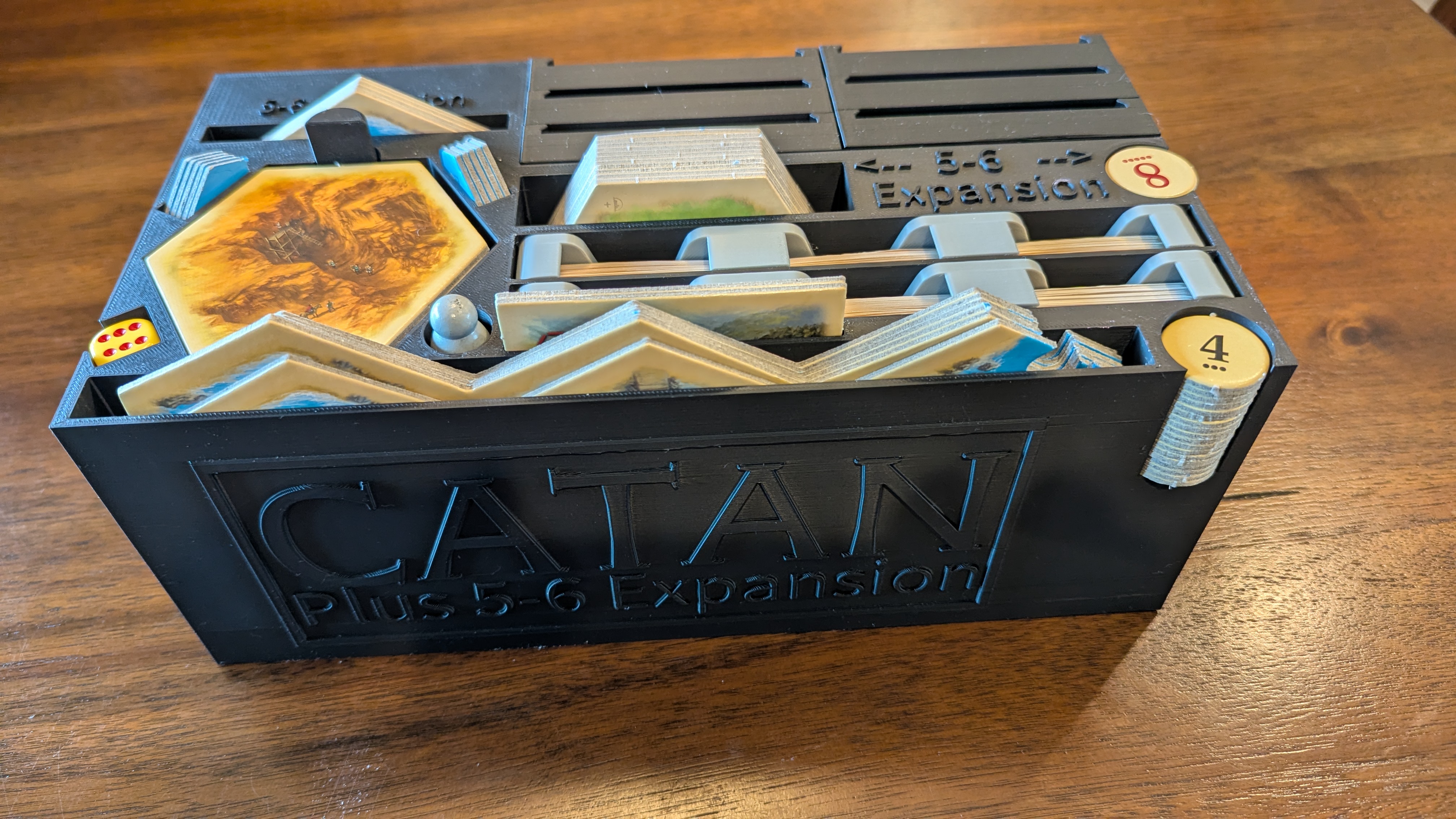Catan Base Game Organizer – 5th Edition – 4 & 6 Player Stylish Trays