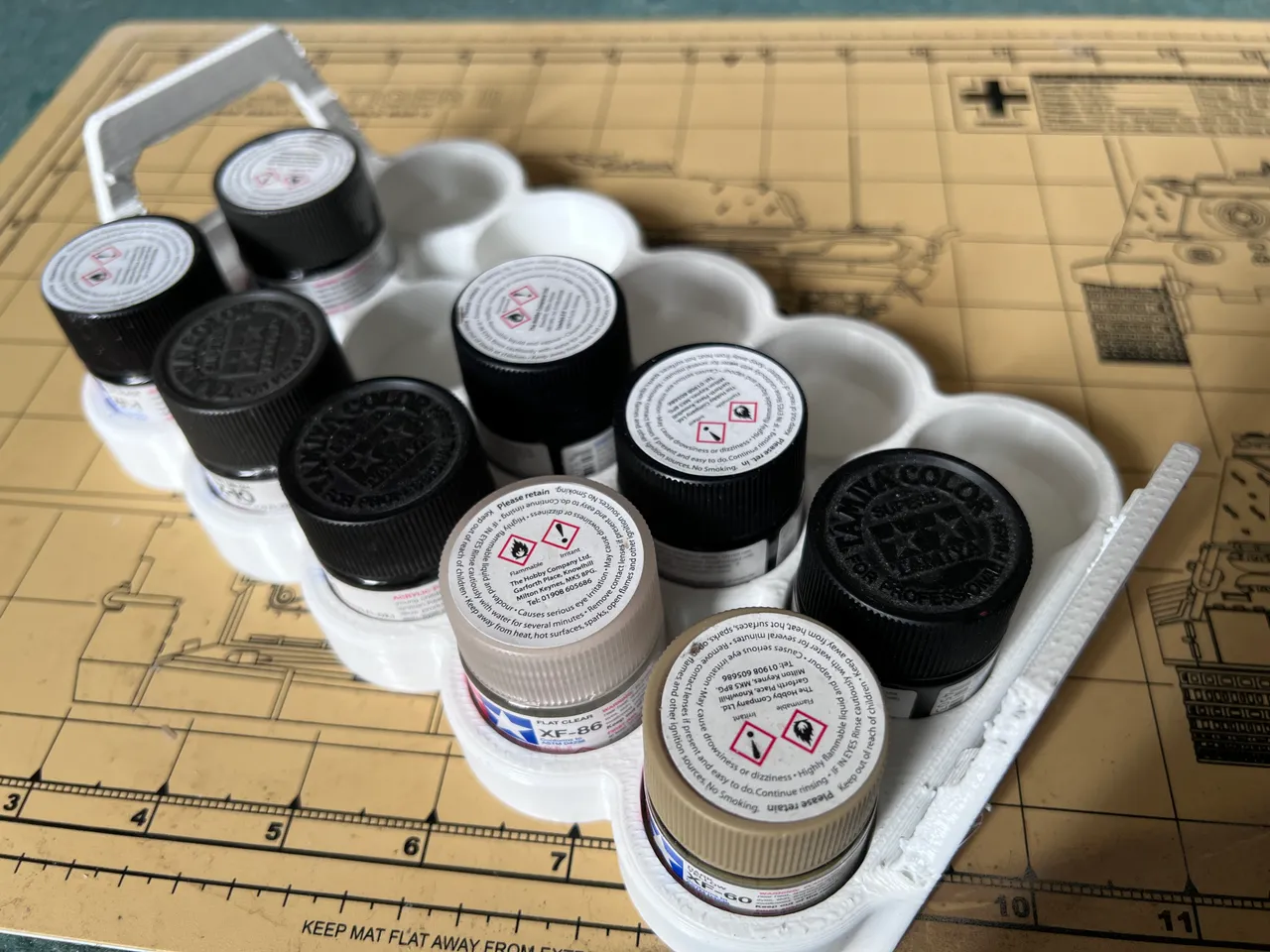 Model Kit Paint Jar Organizer tamiya 10ml Size 