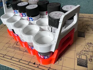 Stackable Citadel Paint Holder - 3 Sizes by olivius, Download free STL  model