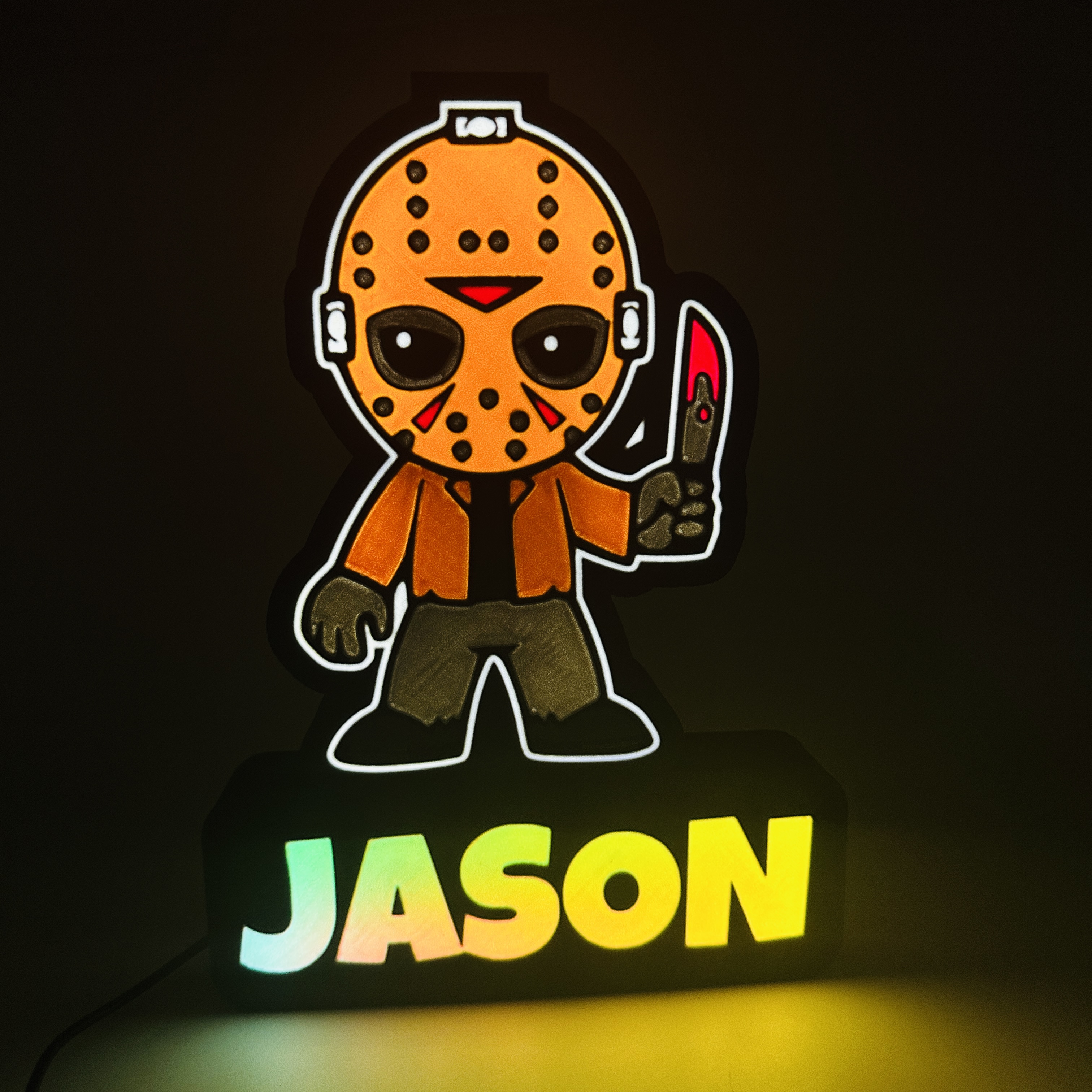 Jason Voorhees led lamp