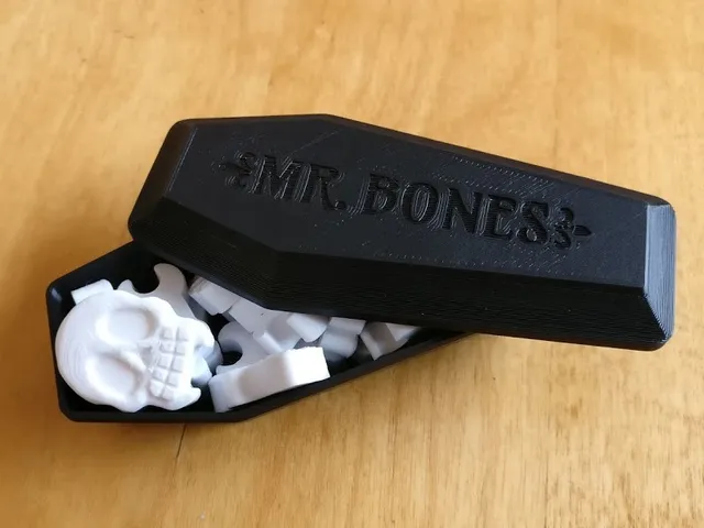 Mr. Bones Candy Skeleton and Coffin