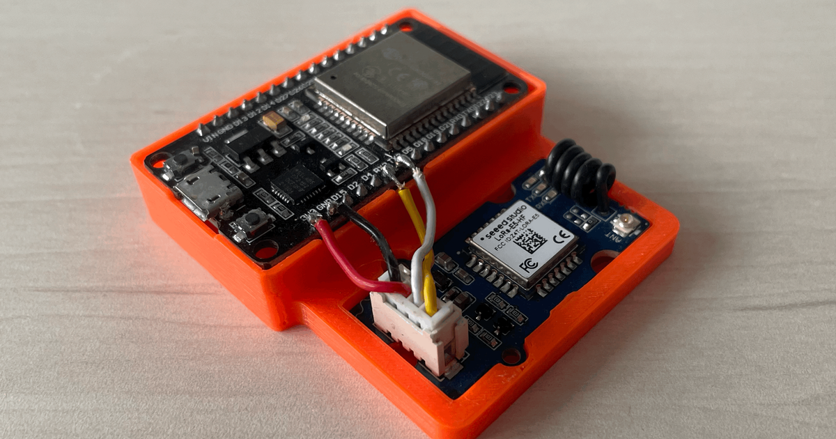 ESP32 & Grove LoRa E5 Module Case by Adel | Download free STL model ...