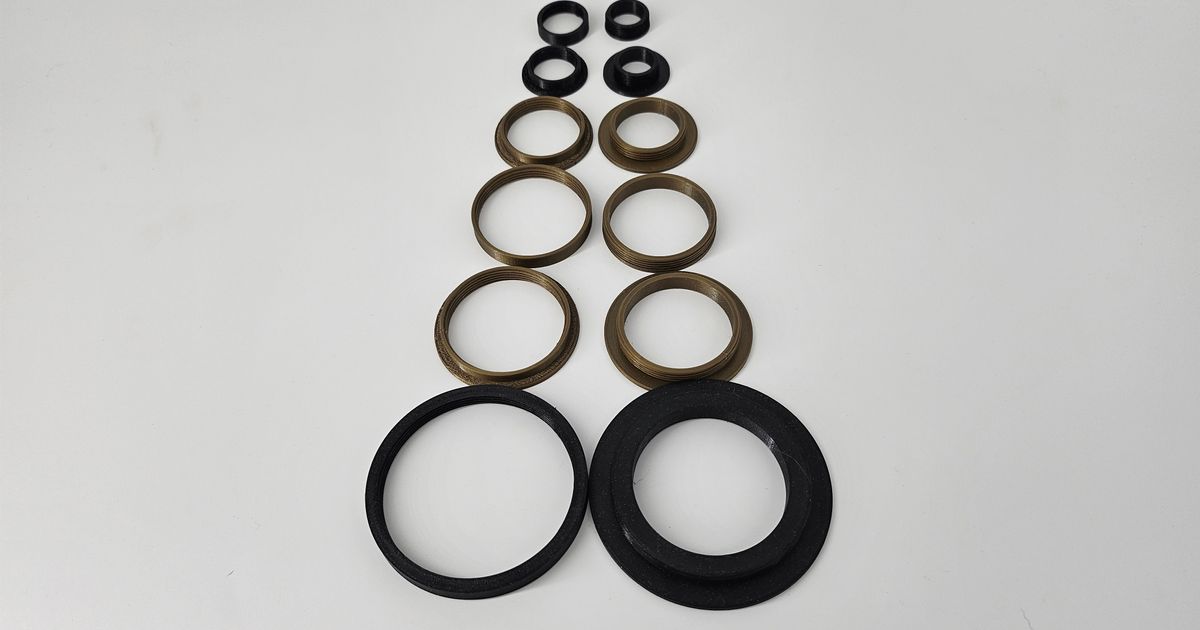 Box/urn threaded lid inserts by ppaukstelis Download free STL model