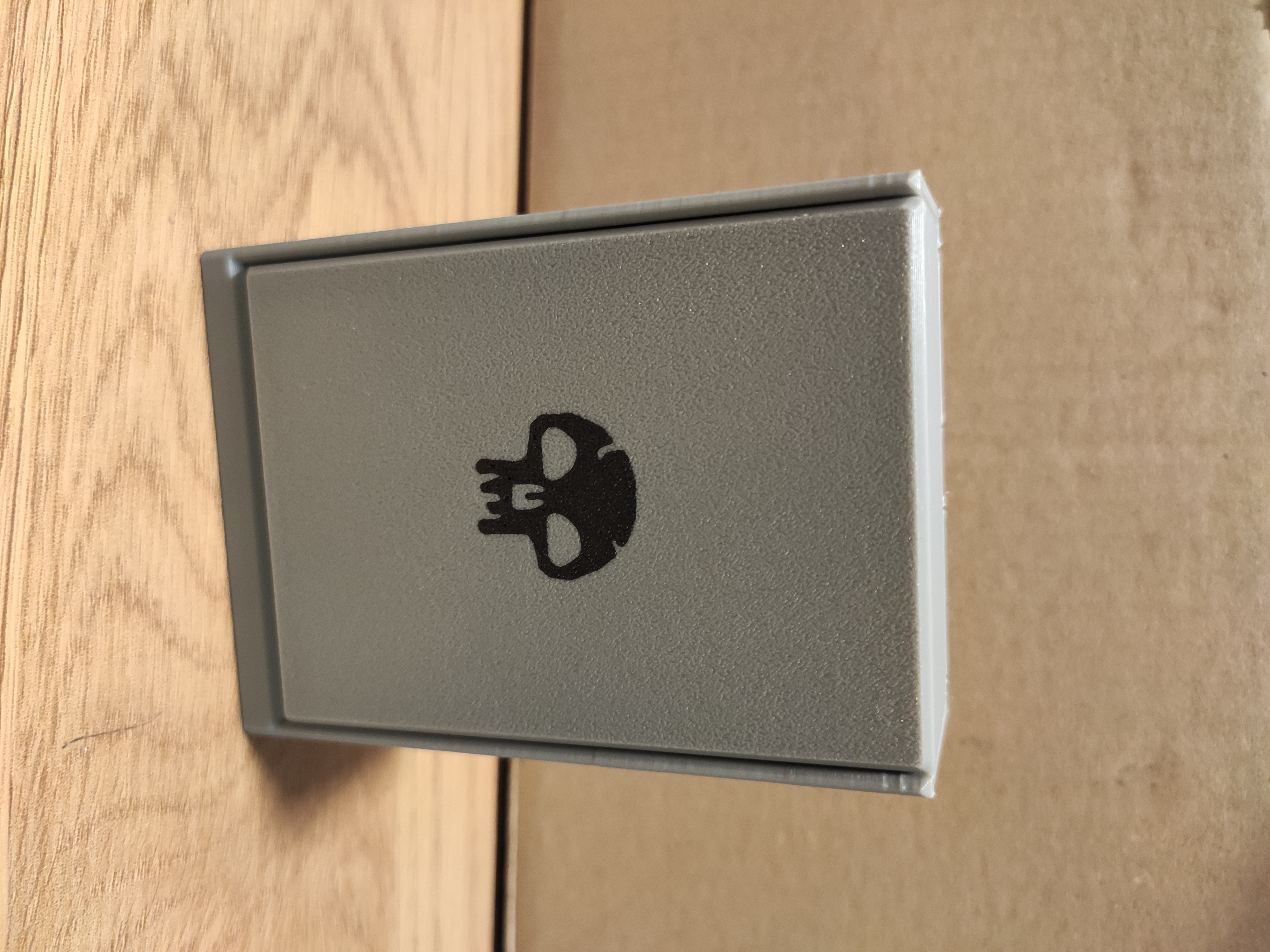 Black MTG Deck Box for sleeved cards 3D model thumbnail