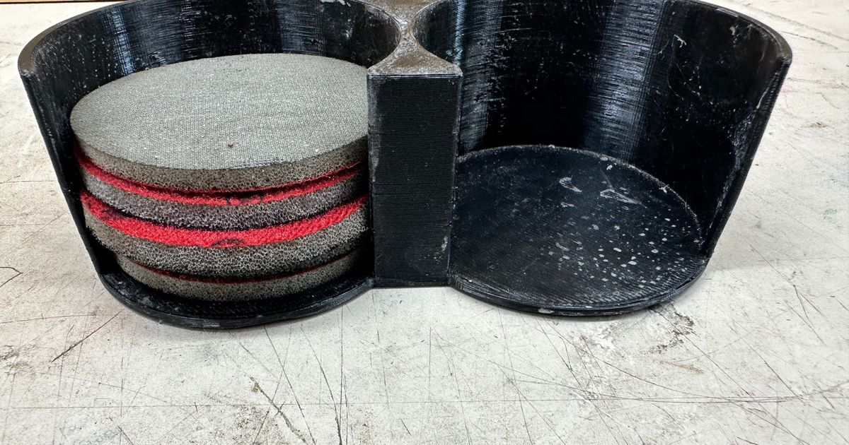 Sandpaper holders for 2" or 3" disks by sworcester Download free STL