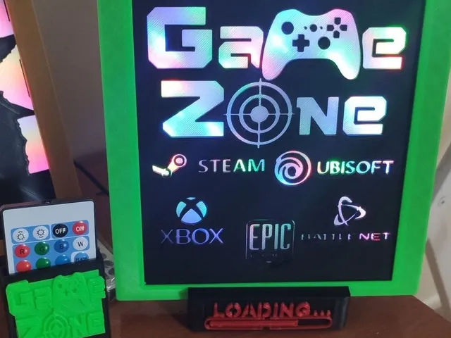 Cuadro led game zone