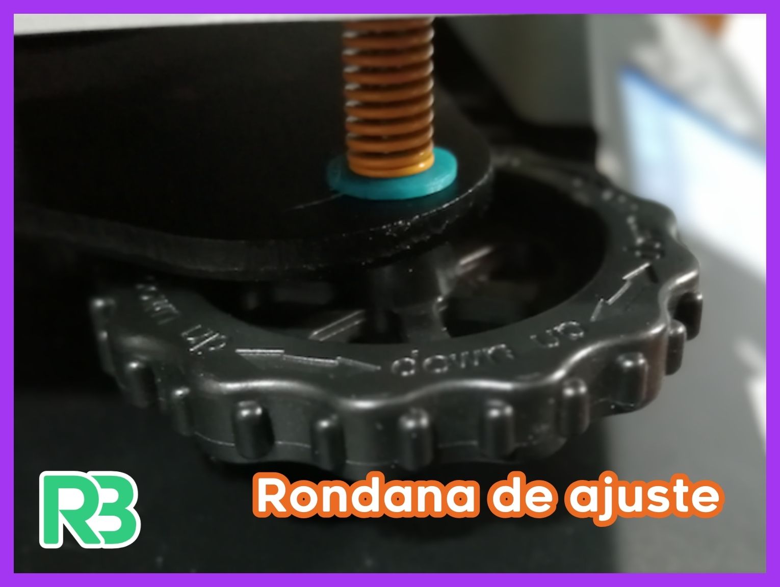 Arandela de ajuste para resortes de la base de impresion