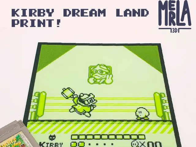 KIRBY DREAM LAND- 3 COLOR MULTICOLORED PRINT
