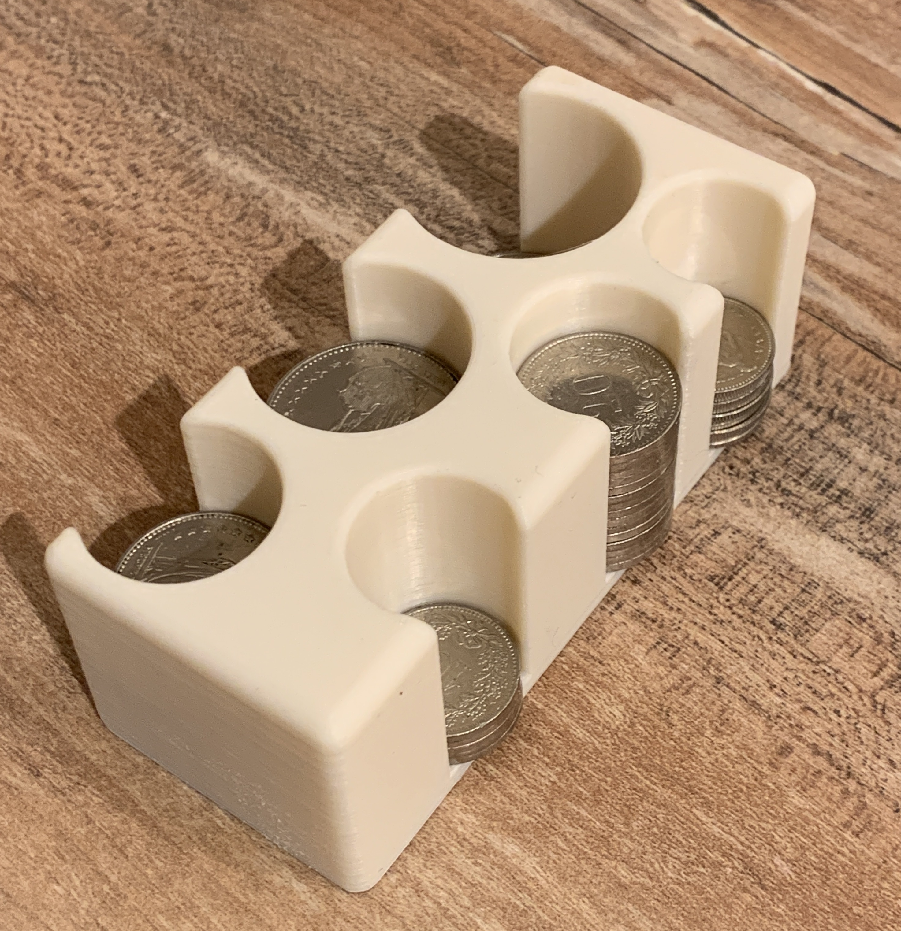 Coin holder for Swiss francs (compact WITHOUT 5cent)