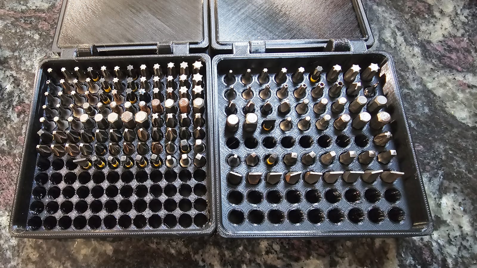 Screwdriver 25mm Hex Bit Box 144 slot