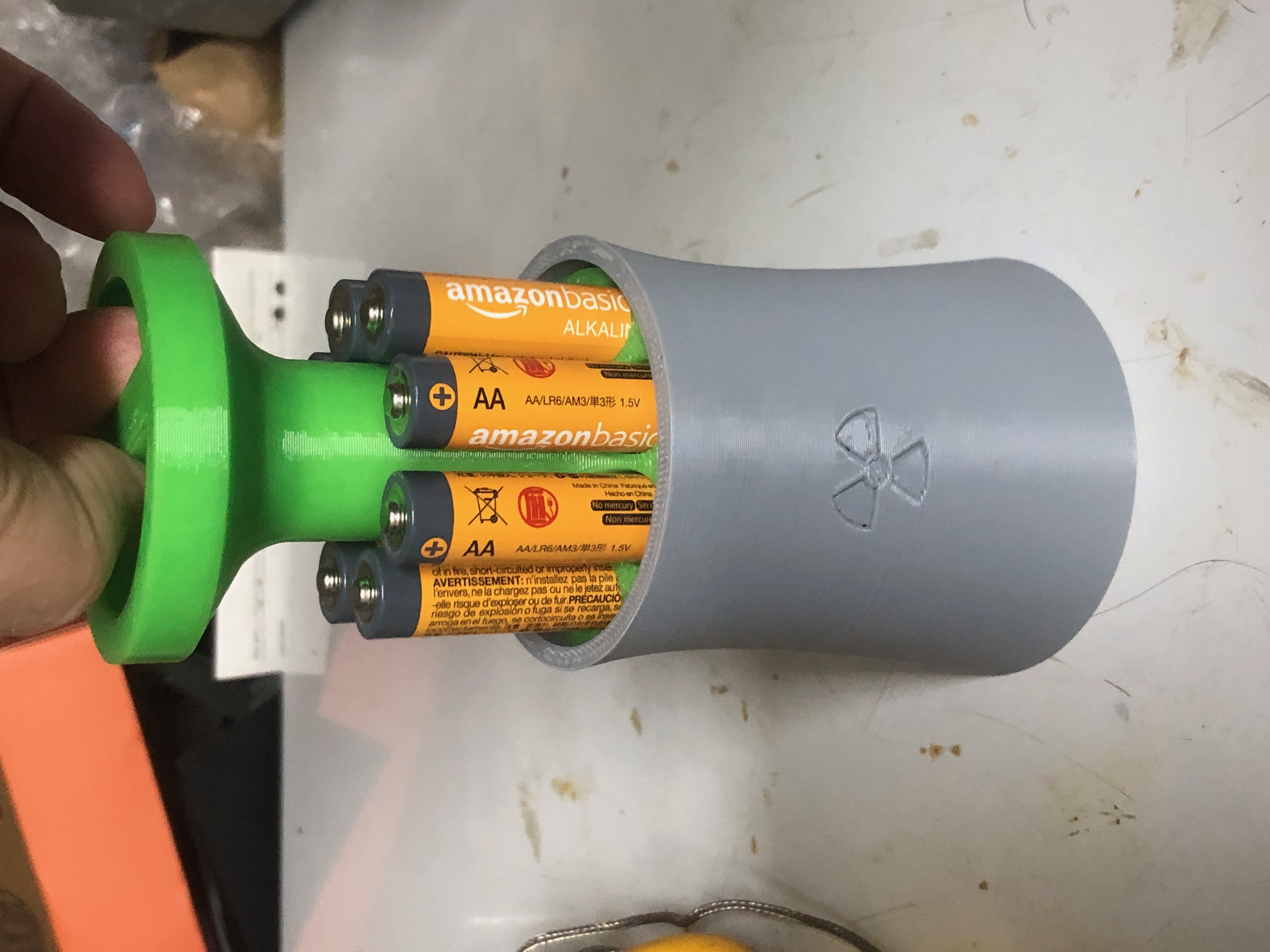 Nuclear Cooling Tower AA battery Holder