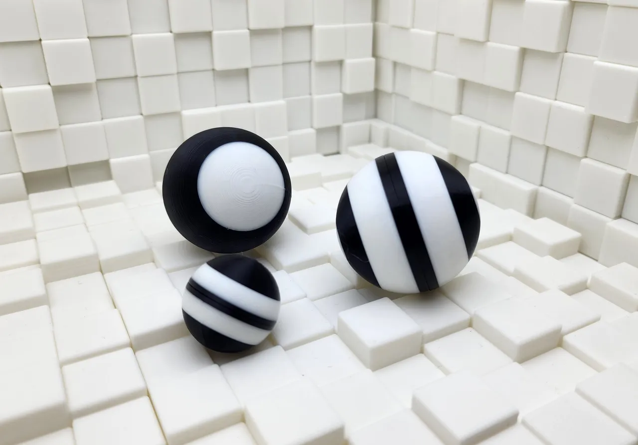 NaruCosmetics 3D SPHERE WR +WH 8枚セット Easy Spheres ⦿ 3 Piece ⦿ No Supports by Triple G Workshop